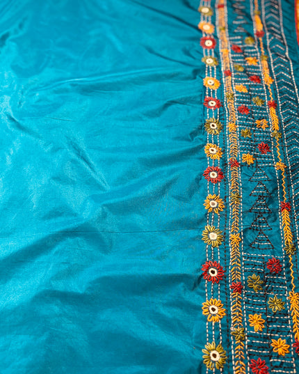 Silk blue lambani saree