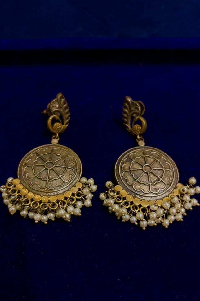 Dual toned silver replica rarrings