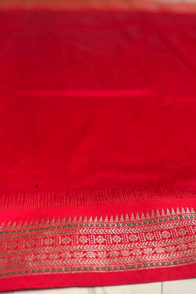 Silk _ Pure  Semi Purple coloured Katan Benarasi