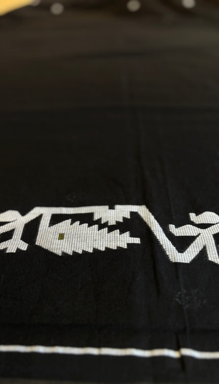 Bengal Handloom_ Black Cotton Korat Jamdani