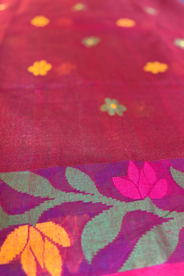 Bengal Handloom _ Blue. Cotton Tissue