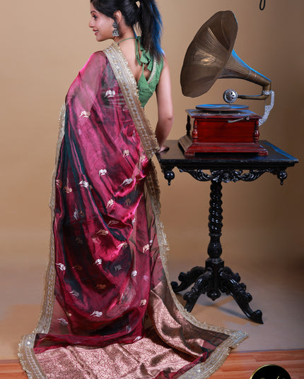 Pure benarasi tissue silk saree